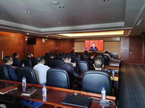 公司党委组织党员领导干部职工 收看党的二十大开幕盛况